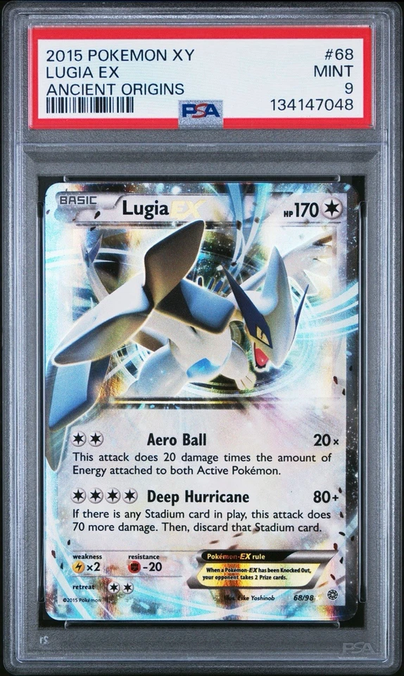 2015 Pokemon XY Ancient Origins Lugia EX 68/98 #68 PSA 9 - Image 1 of 2