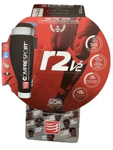 Compression Socks Compressport r2v2 White T3 Calf Length Running Jogging Size 3 - Picture 1 of 14