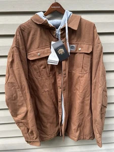 New Buffalo Outdoors Workwear Canvas Brown Work Chore Barn Coat Jacket 3XL - Picture 1 of 14