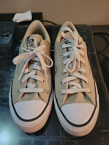 Converse grigie basse taglia 8 5‐donna 6 5‐uomo indossate pochissimo (vedi descrizione)