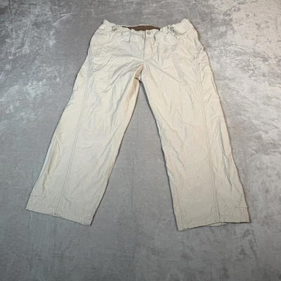 Columbia Pants Womens Small Beige Hiking Outdoors Capri Cotton Nylon Blend - Image 1 of 4