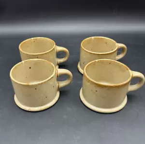 Set of 4 Dansk Niels Refsgaard Coffee Mugs Cups Brown Speckled Glaze - Picture 1 of 14