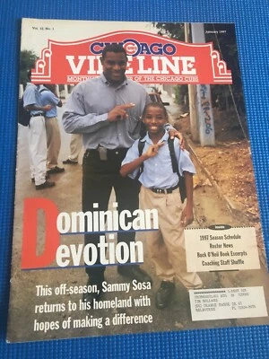 Baseball Chicago Cubs Vine Line Vol 12 No 1 January 1997 Sammy Sosa - Image 1 of 3