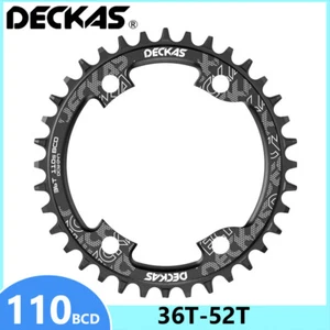 Hojas de cadena DECKAS 36T 38T 40T 42T 44T 46T 48T 50T 52T SH110BCD cadena negra - Imagen 1 de 20