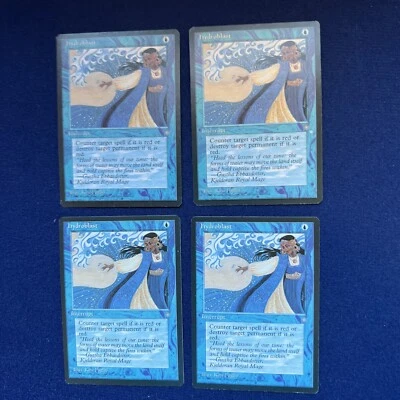 MTG  Ice Age Set  Playset FOUR Hydroblast Beautiful Mint/NM  1995 release - Image 1 of 2