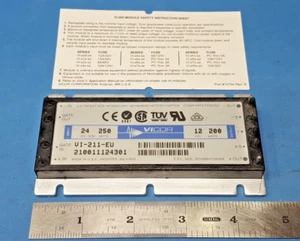 Isolated DC-DC CONVERTER MODULE, VI-211-EU, 24VDC 250W to 12VDC 200W, VICOR - Picture 1 of 4