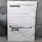 Vintage Bedienungsanleitung für Toshiba M-625 Videorecorder Anleitung