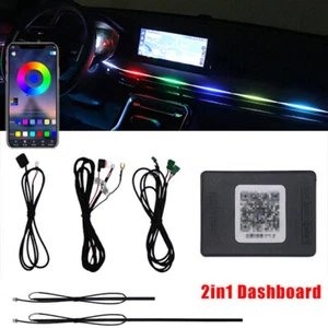 LED Leuchten RGB Draht Neon Schnur Streifen Licht Auto Innenraum Atmosphäre Seil - Picture 1 of 10