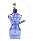 Woman Body Smoking Herb Pipes Blue Color Mini Shisha Glass Tube 1 Set.