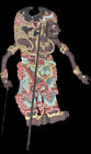 Marionnette ombre en cuir véritable Java Indonésie 29 pouces vintage Wayang Parwa Kulit marionnette