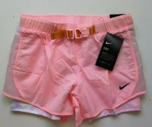 NIKE DRI FIT TEMPO 2IN1 RUNNING SHORTS - ARCTIC PUNCH DA1302-658 KIDS GIRLS M - Picture 1 of 10