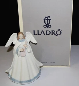 Lladro "Engelsmelodie" #5963 Engel Figur Baumspitze mit Mandoline in Box - Bild 1 von 7