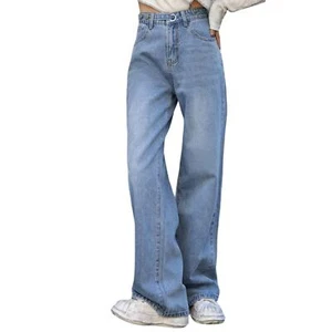 High Waisted Wide Leg Jeans in Blue, Size M/2 - Picture 1 of 2