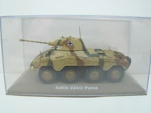 FAHRZEUG BLINDER - SDKFZ 234/2 PUMA - WWII - 1/43 - ATLAS EDITIONS - - Bild 1 von 5