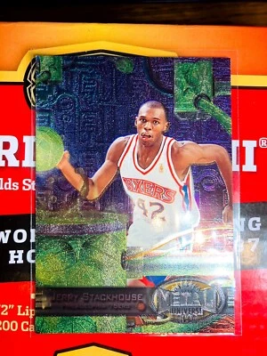 1997-98 Skybox Metal Universe Philadelphia 76ers #95 Jerry Stackhouse V584 - Image 1 of 2