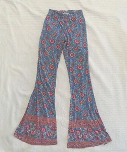 ARNHEM Womens Pants Size 10 Fitted Stretch Flared Festival Hippie Boho - Picture 1 of 8