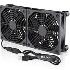 2x120mm Computer Fan 2400R Adjustable for PC Chassis Temperature Controller Fans
