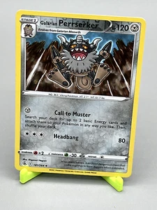 Pokemon Galarian Perrserker 181/264 Fusion Strike Reverse Holo LP Condition - Picture 1 of 2