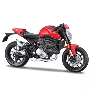 1:18 Ducati Monster + Motorcycle Model Diecast Toy Car Turning Wheel Toys Gifts - Picture 1 of 10