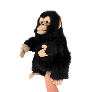Chimpanzee Puppet - Hansa Realistic Stuffed Plush Animal Soft Toy 31cm - Picture 1 of 1