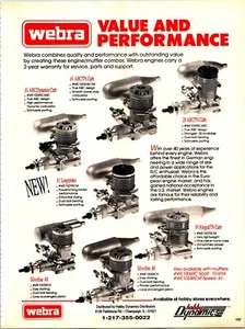 Webra RC Engines Vintage Print Ad Wall Art Decor Circus Hobbies .61ABC - Picture 1 of 1