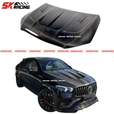 Cubierta del motor paneles del capó delantero de fibra de carbono para Mercedes Benz GLE53 GLE63 cupé Foto 1 de 4