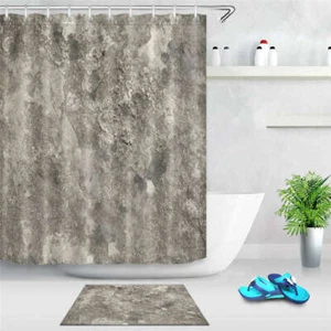 Fall Off Wall Waterproof Bathroom Polyester Shower Curtain Liner Water Resistant - Bild 1 von 8