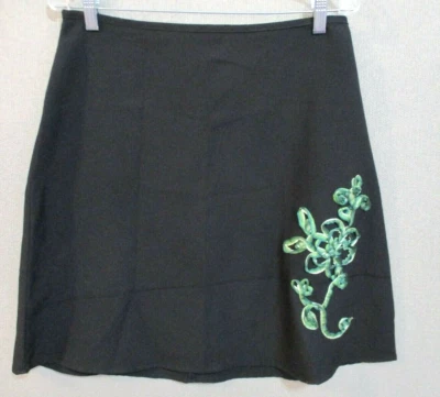 Vintage Speechless Skirt Size 9 Floral Applique A-Line - Image 1 of 4