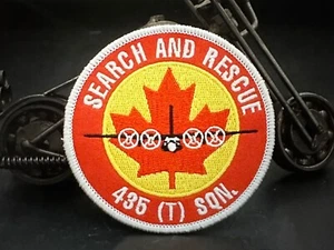 CANADA (RCAF) 435 TRANSPORT AND RESCUE SQUADRON EMBROIDERED IRON-ON PATCH... - Picture 1 of 1
