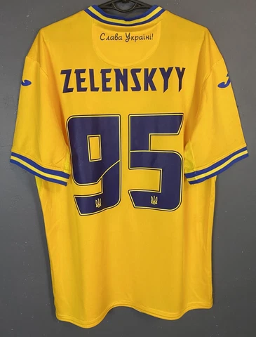 VOLODYMYR ZELENSKYY MEN UKRAINE NATIONAL 2022/2021 FOOTBALL SOCCER SHIRT SIZE L Cover