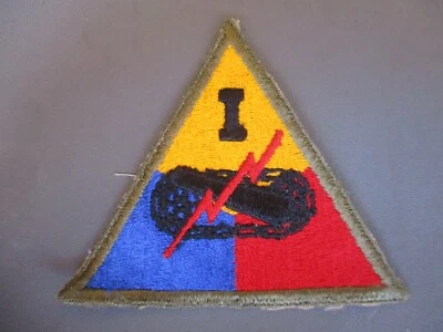 WWII 1st Corps Armored Division Tanker Patch - Image 1 of 4