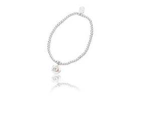 Clogau Silver & 9ct Rose Gold St Kentigerns Affinity Bead bracelet 18-19cm New