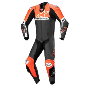 Traje de cuero de 1 pieza Alpinestars Missile V2 Ward - negro/rojo flo/blanco (1321) - Imagen 1 de 12