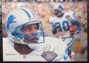 Fleer Flair 1995 vista previa Barry Sanders #10 Lions Salón de la fama  - Imagen 1 de 3