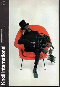 1973 Knoll Furniture No 70 silla Eero Saarinen anuncio original impreso en color - Imagen 1 de 1