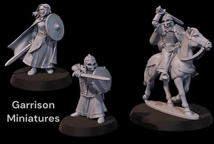 Schild Jungfrauen X3 28mm 1/56 Mittelalter Rohan Rohirrim Gamer und Sammler - Bild 1 von 10