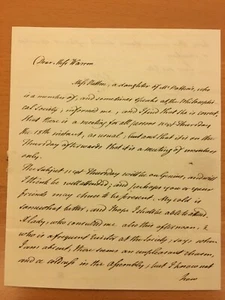 Lettera autografa di John Coakley Lettsom - Imagen 1 de 1