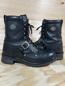 Botas de montar Harley Davidson para hombre talla 11 de cuero descolorido Glory usadas - Imagen 1 de 10