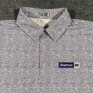 Camisa polo de golf Gen Teal Coral Brrr Performance para hombre XL a rayas camuflada ajuste elástico - Imagen 1 de 8