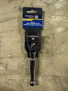 Napa Carlyle Tools 3/8" Drive Stubby Teardrop Head Ratchet R38S Lifetime - Picture 1 of 3