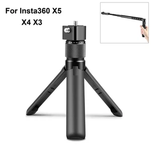 PULUZ Rotating Handle Desktop Tripod Stand Insta360 X5 X4 X3 DJI GoPro 1/4 - Picture 1 of 8