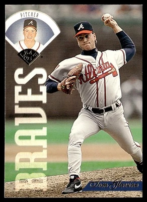 1995 Leaf Tom Glavine Atlanta Braves #250 - Image 1 of 2