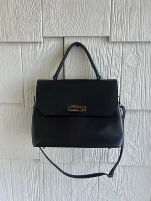 Luana FERRACUTI сделано в Италии из натуральной кожи черная сумка Дамская сумка   - Изображение 1 из 4