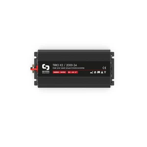 24/2000 Inversor 230VAC 50HZ Tirio X2 x2 Schuko x1 salida USB Sin Display - Imagen 1 de 3