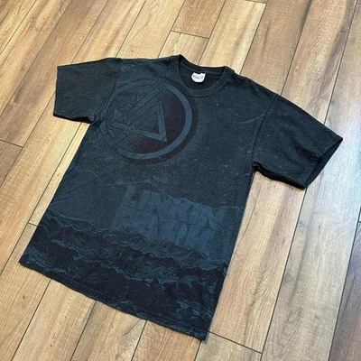 Camiseta vintage Linkin Park para hombre talla mediana estampada negra azul años 2000 Foto 1 de 4