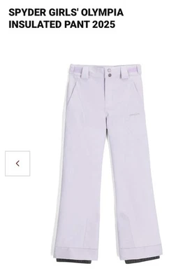 Pantalones de esquí para nieve SPYDER EXO aislados 38SJ125410 Olympia polvo violeta niña talla 16 nuevos con etiquetas Foto 1 de 4