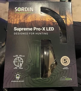 Nuevo Modelo Sordin Supreme Pro X Auriculares de Caza/Tiro Nuevos Camuflados Copas 75302-X-08 - Imagen 1 de 3