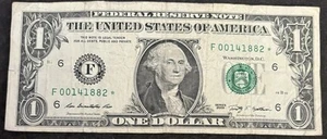 2009 Atlanta $1 Bill Star Note ⭐️ Triple Pair Double 00’s & 88’s Fancy Numbers - Picture 1 of 2