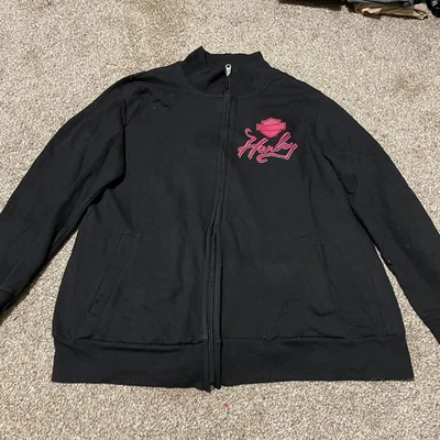 Женская спортивная куртка на молнии Harley Davidson Цвет черный Размер XXL Great South - Изображение 1 из 4