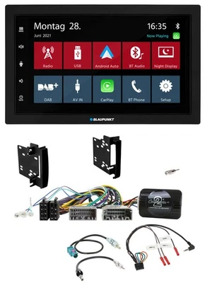 Blaupunkt Lenkrad Bluetooth DAB 2DIN USB Autoradio für Chrysler Dodge Jeep - Bild 1 von 4